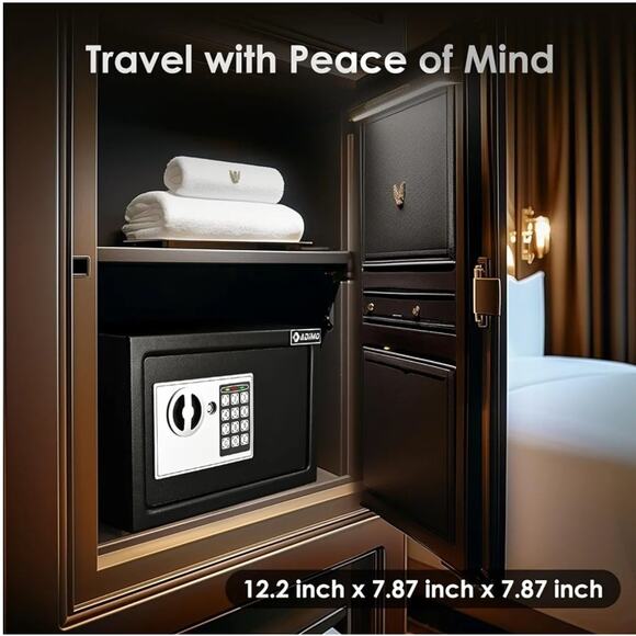 Fire Resistant Money Safe Box for Home with Fireproof Bag Cash Hidden, Security - Picture 4 of 5